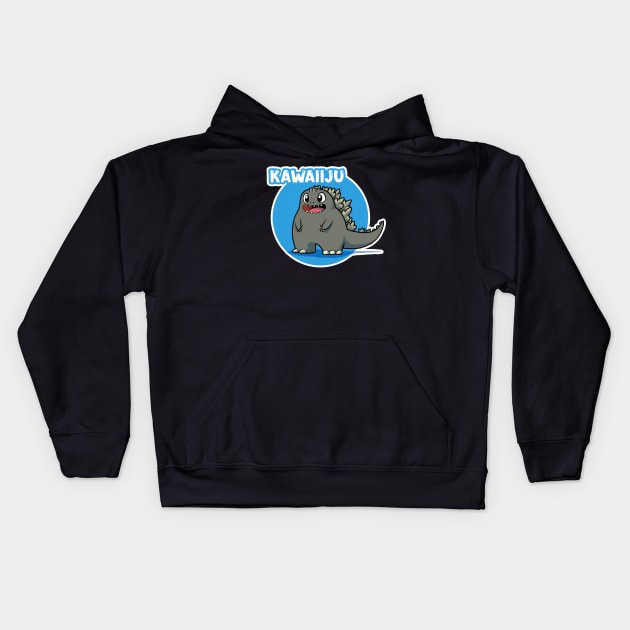 Kawaii Godzilla Kids Hoodie by Nerdology